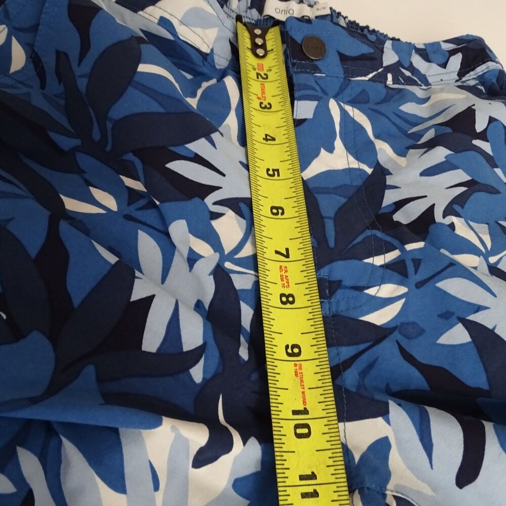 Onia Calder Blue Tropical Hawaiian Swim Trunks Men Size S Beach Vacay Summer - Picture 11 of 12